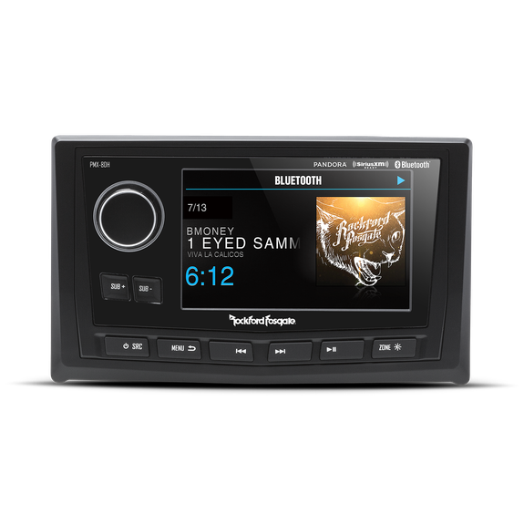 ROCKFORD FOSGATE PMX-8DH Punch Marine Full Function Wired 5" TFT Display Head