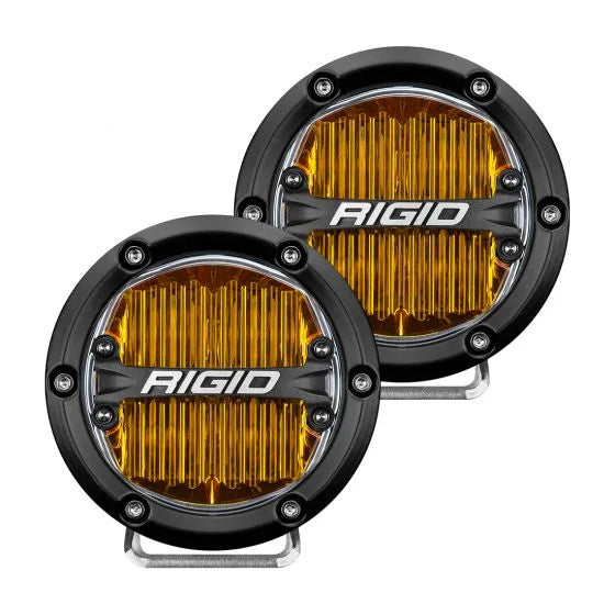Rigid Industries 360-SERIES 4 INCH SAE J583 FOG LIGHT SELECTIVE YELLOW PAIR SKU:  36111