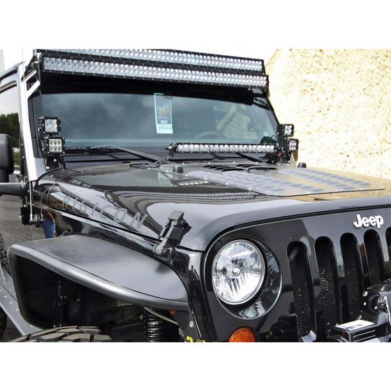 Rigid Industries - 40335 - 2007-2017 Jeep Jk Dual D-Series a-Pillar Mount