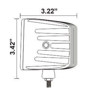Heise HE-CL22PK Cube Light - 3 INches 4 LED - 2 Light Kit