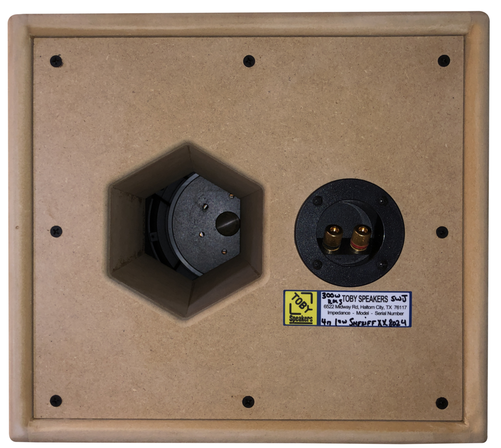 Toby Speakers Low Sheriff Single 10" - Uncoated Version