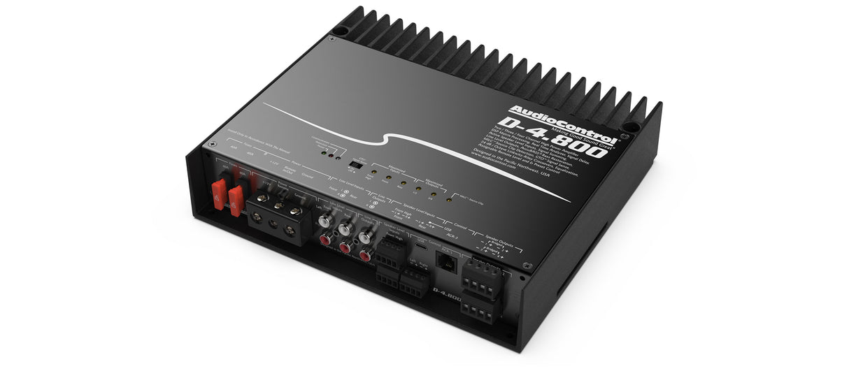 Audio Control D-4.800 High-Power 4 Channel Dsp Matrix Amplifier with Accubass®