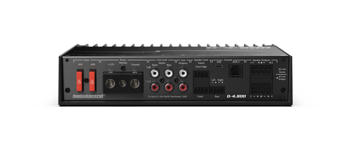Audio Control D-4.800 High-Power 4 Channel Dsp Matrix Amplifier with Accubass®/IN STOCK NOW/BRAND NEW