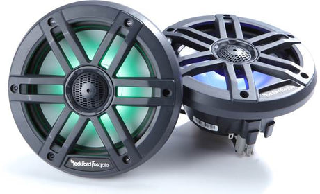 Rockford Fostage M1 6.5” Color Optix™ Marine 2-Way Speakers - Black/IN STOCK NOW