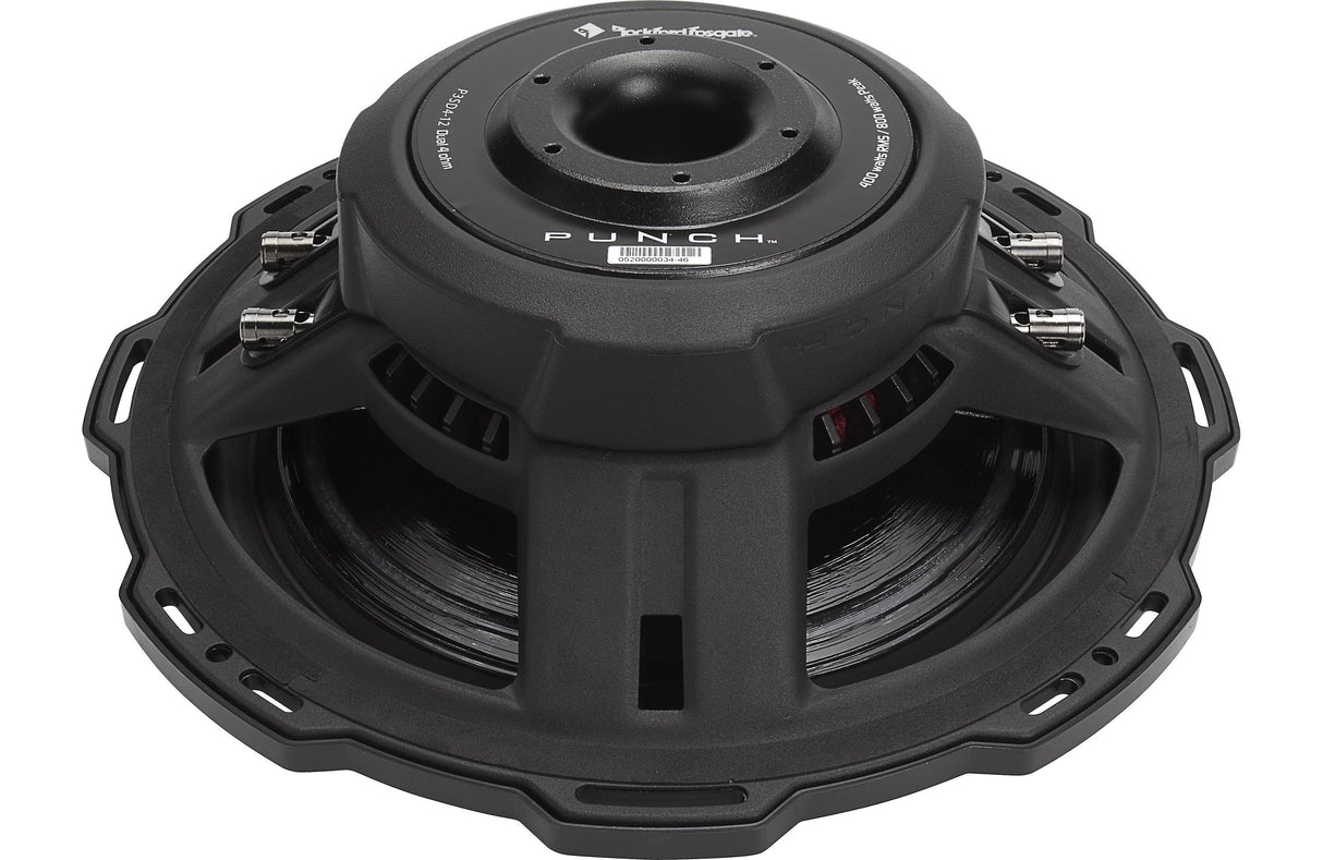 Rockford Fosgate P3SD4-12 Punch 12" P3S Shallow 4-Ohm DVC Subwoofer