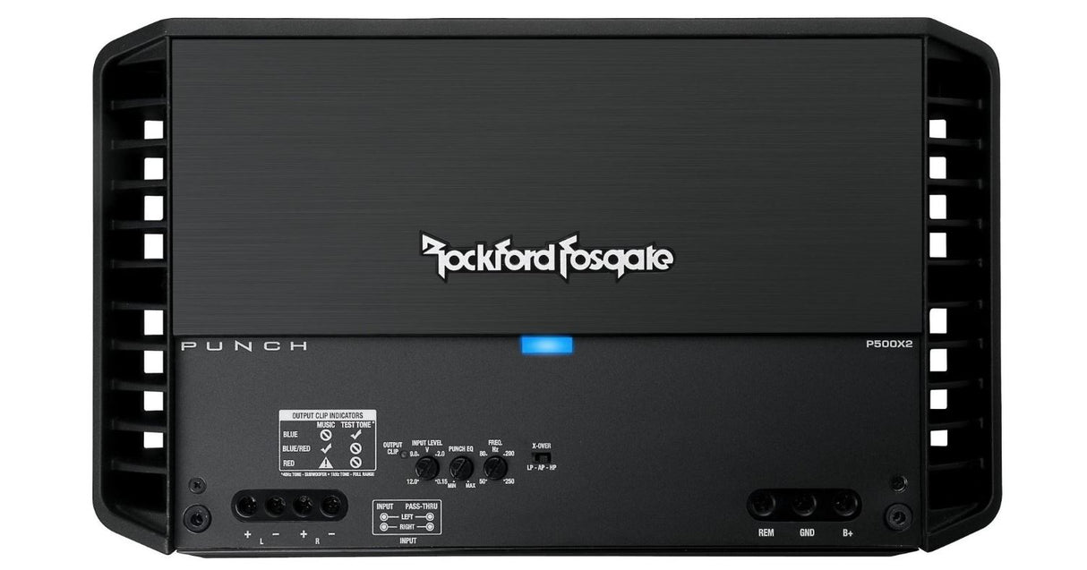 Rockford Fosgate P500X2 Punch 500 Watt 2-Channel Amplifier