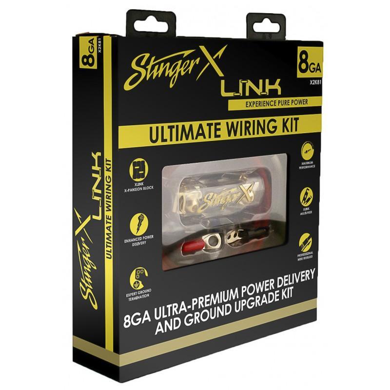STINGER X2K81 8 GA Power Ultimate Wiring Kit