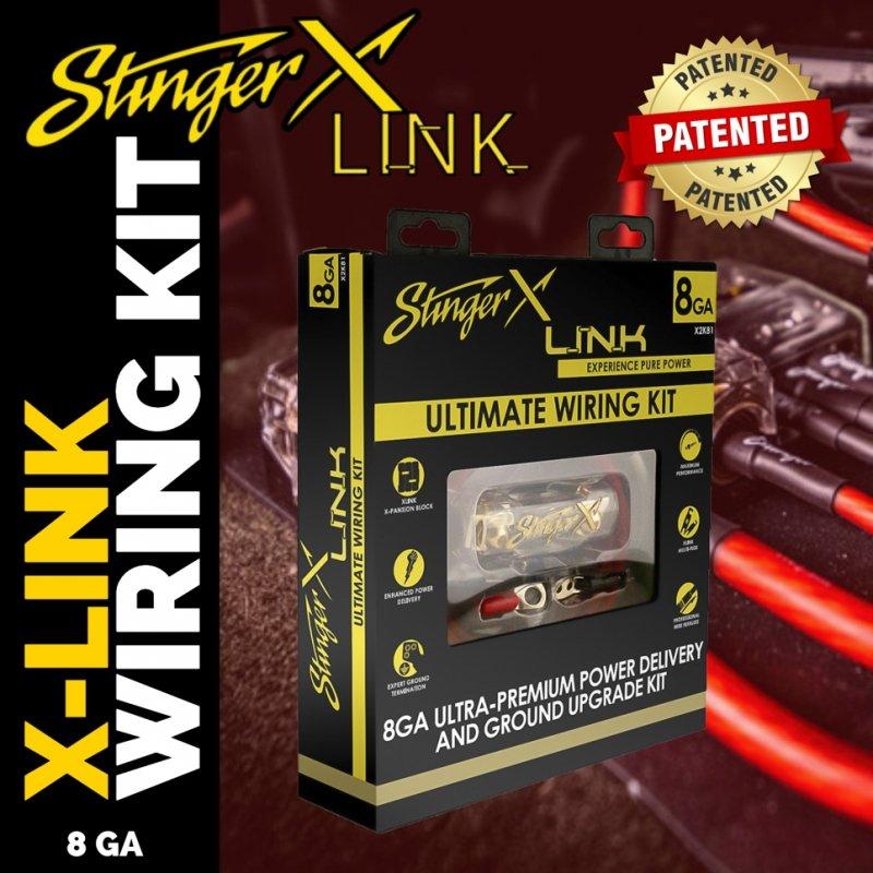 STINGER X2K81 8 GA Power Ultimate Wiring Kit