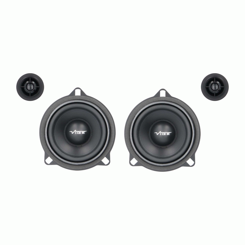 4" Plug-N-Play Front Door Speaker Set Fits Select BMW