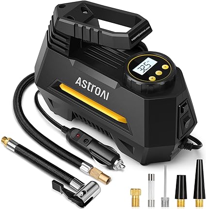 AstroAI Portable Air Compressor 100PSI (Yellow)