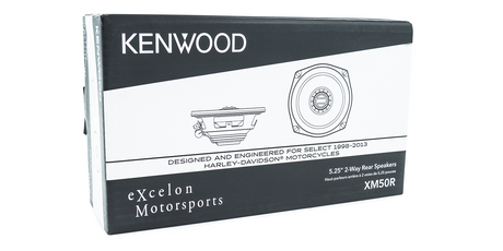Kenwood Excelon XM50R Motorcycle Speakers (Pair), 5.25" 2-Way Coaxial Rear Speakers for 1998-2013 Harley Motorcycles, 300W, 2-Ohm Impedance, Injection-Molded Polypropylene Cone & PEI Dome Tweeter/IN STOCK NOW/GOOD "BUY" SUMMER SALE/$150.00