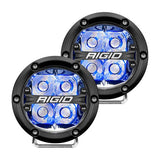 Rigid Industries - 36115 - 360-Series 4" Led OE off-Road Fog Light Spot Beam Blu Backlight | Pair
