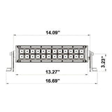 Heise HE-DR14 - Dual Row Light Bar -14 Inches