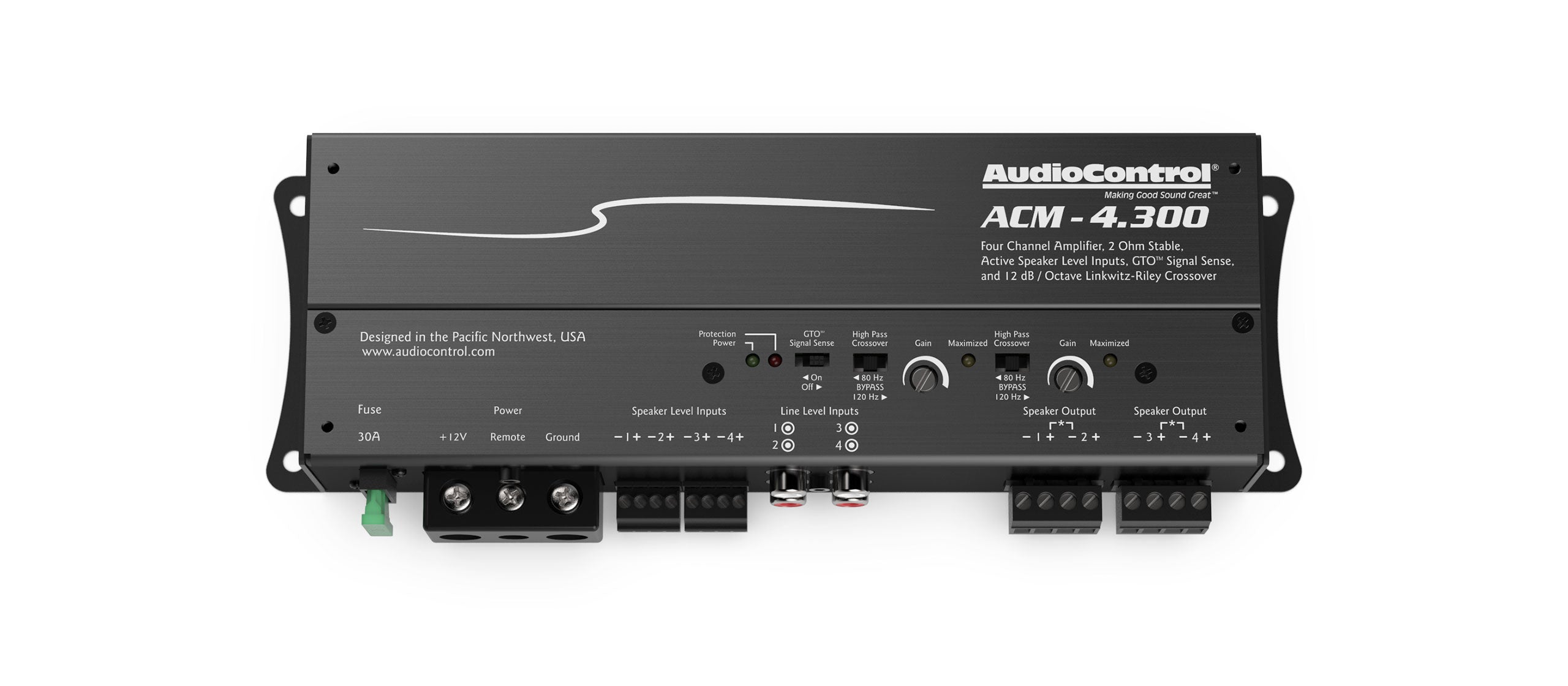 Audio Control ACM-4.300 Four Channel Micro Amplifier – Shop Audio
