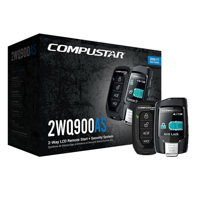 COMPUSTAR 2WQ900AS Security Remote Start All in One 2 Way Remote