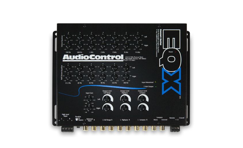 Audio Control EQX 2 channel trunk-mount equalizer with crossover