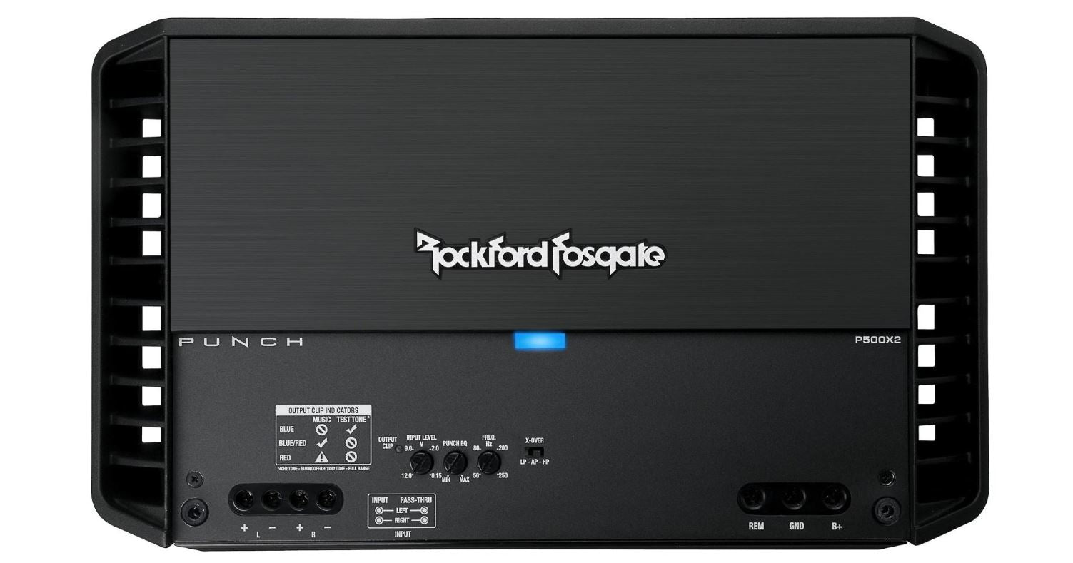 Rockford Fosgate Power 500 α2 アンプ Rockford Fosgate P500X2 Punch 500 Watt 2-Channel Amplifier – Shop