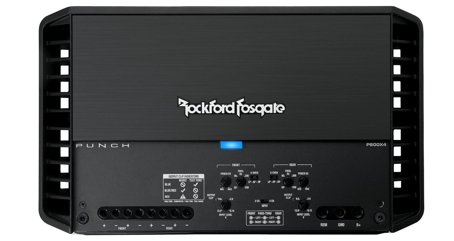 Rockford Fosgate P600X4 Punch 600 Watt 4-Channel Amplifier – Shop Audio ...